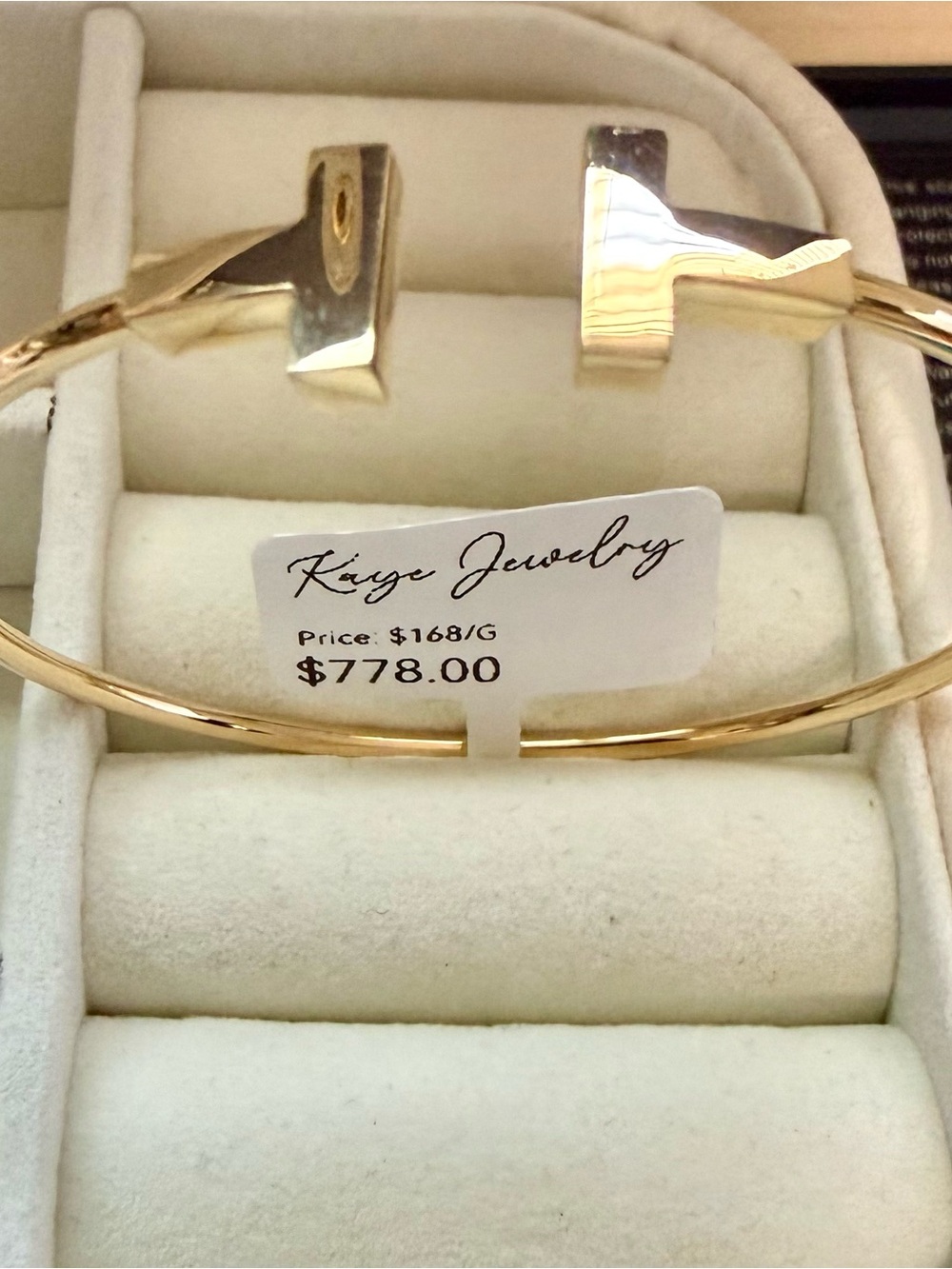 18K Gold Open Cuff Bracelet